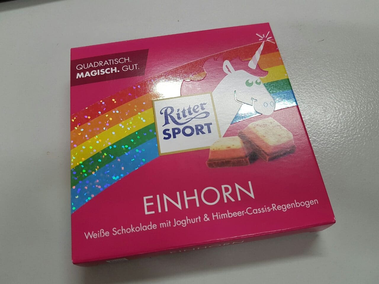 Ritter Sport Einhorn Schokolade - derHeiko.com
