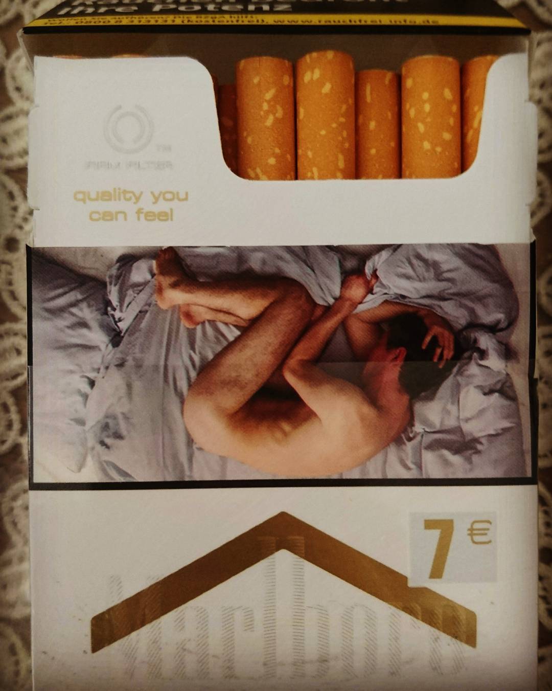 Qualität die du fühlen kannst. Mit dem Bild ein interessanter Zusammenhang