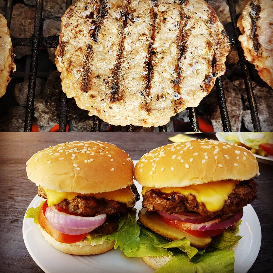 Mit unserer Azubine Burger auf der Arbeit selbst gemacht. Lecker