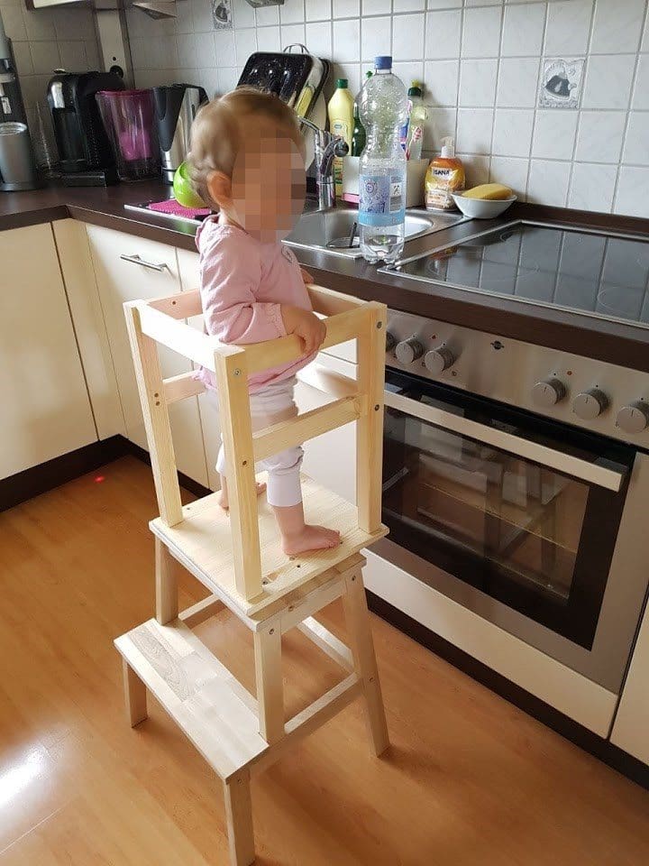 Learning Tower - Lernturm - Lernhochstuhl selbst gemacht mit Ikea
