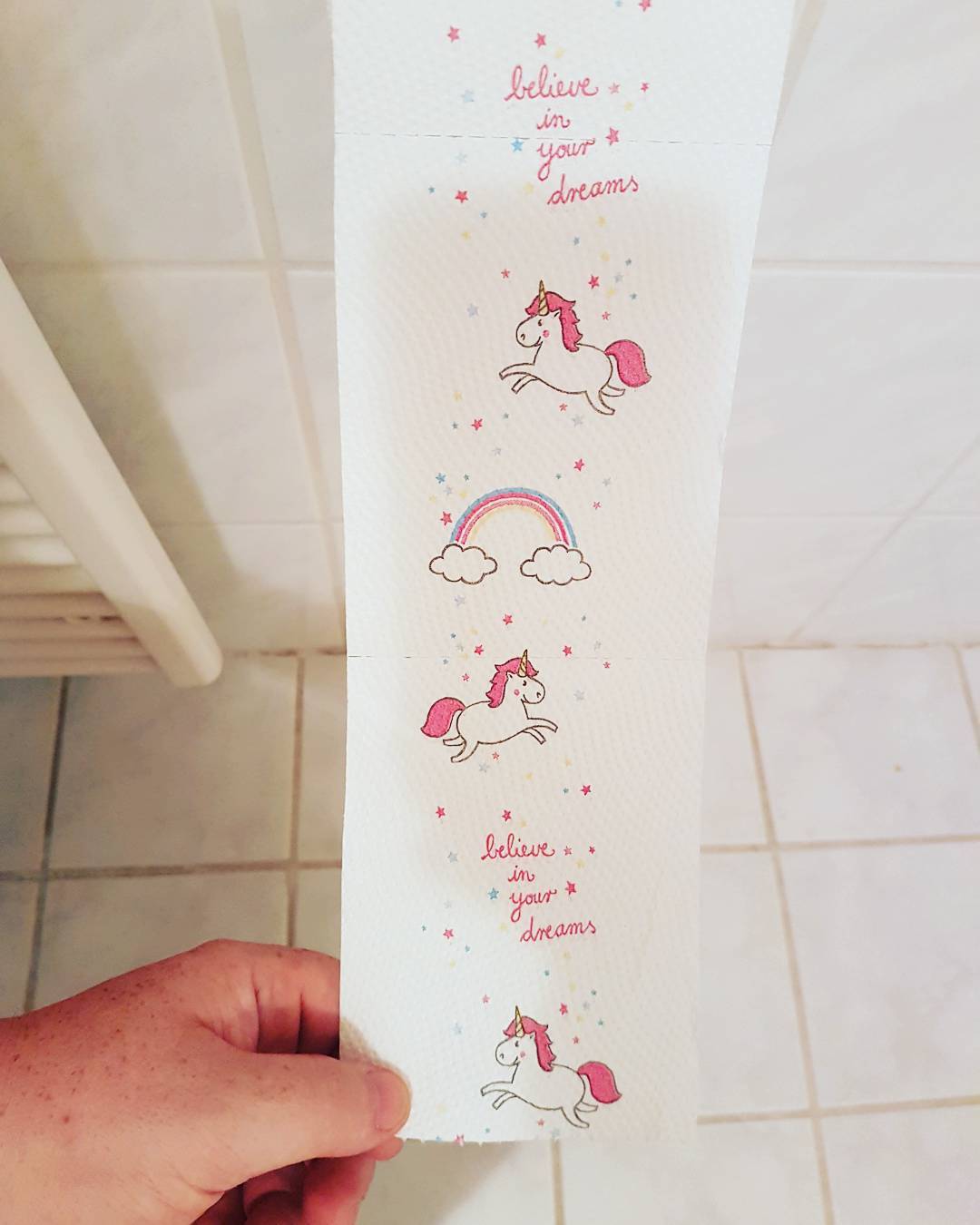 Glaube an deine Träume und werde Klopapier